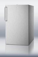 Summit FF511L7CSS: Commercially listed 20" wide built-in undercounter all-refrigerator in complete stainless steel...