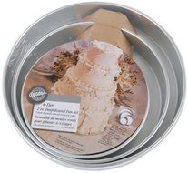 Wilton ROUND TIRED 4 SET wedding Cake Tin Baking Pan insert instructions