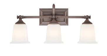 Quoizel NL8603HO Nicholas 3-Light Wall Mount Bath Fixture, Harbor Bronze by Quoizel