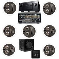 Klipsch KL-7502-THX 7.1 In-Ceiling System-Denon IN-Command AVR-4520CI A/V- White