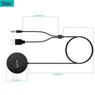 YAMAY&reg; Wireless Bluetooth Adapter Receiver 2 in 1 for Car Radio TV Home Stereo PC Headphones Speakers APTX with... N8