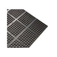 Tiger Chef Interlocking Floor Mat, 3-Feet x 3-Feet x 1/2-Inch, Black Anti-Fatigue Rubber Floor Mat 36 by 36 inches... N2