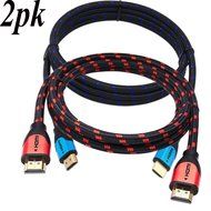 JINPIN Ultra High Speed hdmi cable-BC 50ft black/red with Braided Cord support Ethernet ,3D,4K and Audio Return... N4