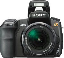 Sony Alpha A200K 10.2MP Digital SLR Camera Kit with Super SteadyShot Image Stabilization with 18-70mm f/3.5-5.6... N15