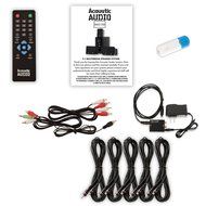 Acoustic Audio AA5150 Home 5.1 Speaker System with USB Bluetooth Optical Input FM and 5 Ext. Cables