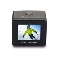 Sansnail Waterproof Sports Action Camera 360 Degree Panoramic 8MP and 1080P HD With 1.5 inch LCD Screen (Black)