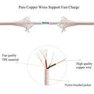 Lightning Cable, VP 2Pack 10 FT iPhone Charger Cord nylon braided for Apple iphone SE, iPhone 7, 6s, 6s+, 6+,... N30