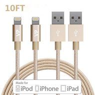Lightning Cable, VP 2Pack 10 FT iPhone Charger Cord nylon braided for Apple iphone SE, iPhone 7, 6s, 6s+, 6+,... N33