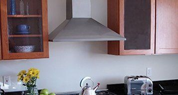 Faber SYNT36SS300 36" Synthesis Seamless Canopy Range Hood, Stainless Steel N7