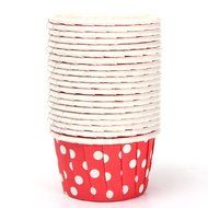 SODIAL(R) 20pcs Paper Cupcake Wrapper Liner Paper Cake Muffin Case Dessert Baking Cups Red N2