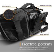 Large Camera Bag, rooCASE DSLR Camera Shoulder Case Bag N24