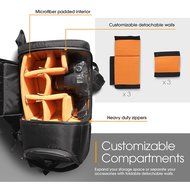 Large Camera Bag, rooCASE DSLR Camera Shoulder Case Bag N29