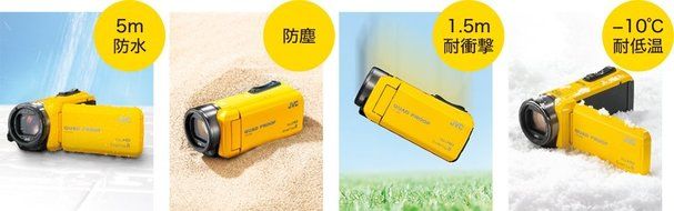 JVC video camera Everio R built-in memory 32GB GZ-R400-Y (yellow)