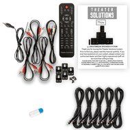 Theater Solutions TS514 Home 5.1 Speaker System with USB Bluetooth FM Tuner and 5 Extension Cables
