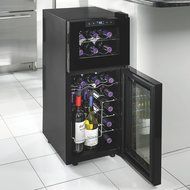 Dual Zone Touch Screen Wine Cooler- The Perfect Organizer For Your Favorite Reds and White Wines- Two Seperate...
