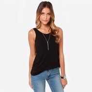 Banggood Women Summer back Deep-V Cotton T-Shirts Tank Top round neck N4