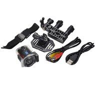 1.3MP Image Sensor 1080P HD 0.39&quot; LCD 90-Degree Wide Angle Lens Sports Action Video Camcorder - Black + Red