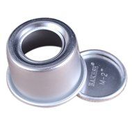 Jcrystal 5Pcs/Pack 2&quot; Aluminum Alloy Cake Mold Removable Bottom Pudding Mold DIY Baking Kitchen Tools N4