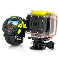 Full HD Action Camera &#039;Eyeshot&#039; with Wi-Fi and Watch Remote Control - 1920x1080p, Panasonic Sensor, Ultra Wide...