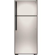 GE GIE18GCHSA 17.5 Cu. Ft. Silver Top Freezer Refrigerator - Energy Star N2