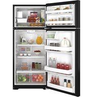 GE GIE18GTHBB 17.5 Cu. Ft. Black Top Freezer Refrigerator - Energy Star N2