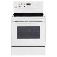 LG LRE3083SW30" Smooth White Electric Smoothtop Range - Convection