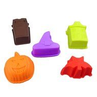 B&amp;Y Halloween Cavity Crafts Silicone Non Stick Cake Bread Baking Mold Muffin Cups N4
