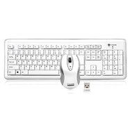 BUSlink RF-6572L-WH I-Rocks Wireless Keyboard and Laser Mouse - Keyboard - Wireless - 104...