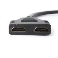 GBSELL HDMI 1 to 2 Split Double Signal Adapter Convert Cable for Video TV HDTV Black