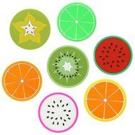 Colorful Cute Silicone Fruits Coaster Novelty Cup Cushion Holder Home Dining Room Decor Drink Placement Mat N2