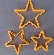 HSE 3pieces/set pentagram biscuit cake moulds cookie cutter pentagram fondant sugarcraft mold N2