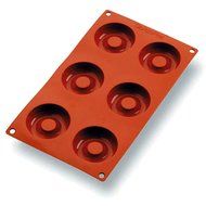 Matfer Bourgeat Silicone Gastroflex Donut Pan, Sheet Of 6 257928