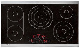LG 36" Stainless Steel Electric Smoothtop Cooktop LCE3681ST N2