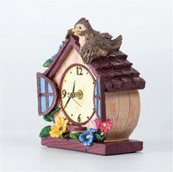 Novelty Fashion Creative European Rural Silent Bedroom Decorative Bird House Desk Clock N7