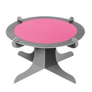 Four Stones Single Tier Server or Cupcake Stand ( red / grey )