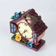 Novelty Fashion Creative European Rural Silent Bedroom Decorative Bird House Desk Clock N8