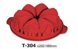Large Round Decorative Silicone Bundt Pan Ideal for Cake, Dessert, Ice Cream etc - by Silicone-Bakeware N2