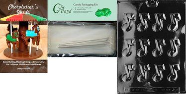 Cybrtrayd J059 Musical Note Chocolate Candy Mold with Exclusive Cybrtrayd Copyrighted Chocolate Molding Instructions N3