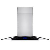 Golden Vantage 36" Stainless Steel Island Mount Powerful LED Display Touch Screen Control Cooking Fan Kitchen... N3