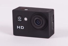 720p 140&deg; Fov Waterproof Action Sports Camera - Black