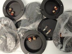 Installer 10 Case Pack Round Terminal Cups for Speakers and Subwoofers