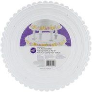 Bulk Buy: Wilton Decorator Preferred Round Separator Plate 14&quot; Scalloped W30214 (4-Pack)