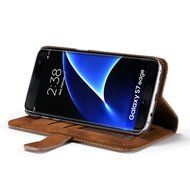 Samsung Galaxy S7 Edge Wallet Pouch, TYoung Classic Breathable Artificial Leather Skin Retro Style Multi-function... N7
