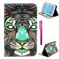 Galaxy Tab 3 7.0 Case, Firefish Kickstand Feature High Quality PU Leather Wallet with Card Slots Damage Resistance... N19