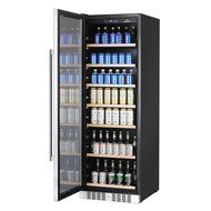 15 CF ( 428L ) UPRIGHT BEVERAGE REFRIGERATOR GLASS DOOR WITH STAINLESS STEEL SEAMLESS TRIM N5