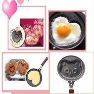 Cute Panda Utility Nonstick Cast Iron Skillet Mini Poached Egg Pan(4.7*5.5&#039;&#039;)