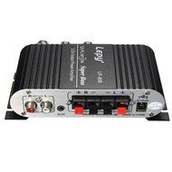 ELEDIANT 200W 12V Mini Hi-Fi Amplifier Booster Radio MP3 Stereo for Car Motorcycle Home black N4