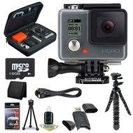 GoPro HERO Action Camera + 16GB microSD Memory Card + Micro HDMI Cable + Custom GoPro Case for GoPro HERO4 and... N2