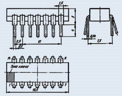 IC / Microchip K131LA2 analogue SN74H30N USSR 10 pcs N2