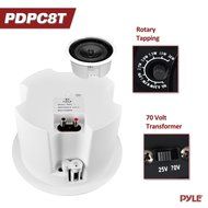 Pyle Home PDPC82 8-Inch In-Ceiling 2-Way Flush Mount Enclosure Speaker System N3